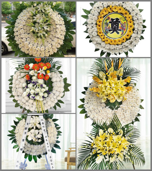 云南昆明安宁市连然镇花圈速递